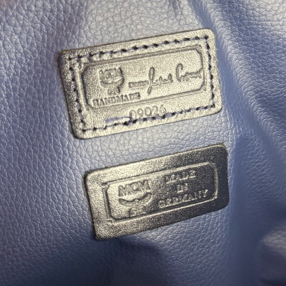 MCM Visetos White Monogram Leather Clutch - Picture 9 of 9